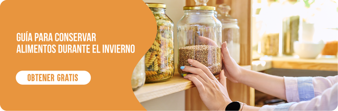 banner para descargar "guía para conservar alimentos en invierno"